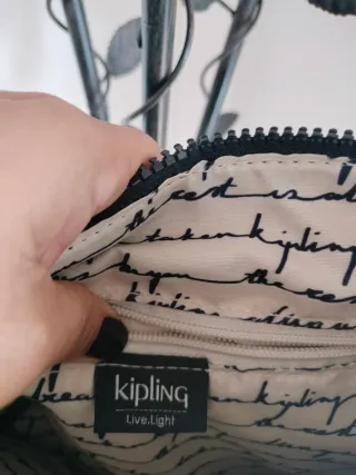 Bolso de Hombro Kipling Gris oscuro