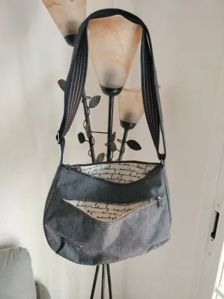 Bolso de Hombro Kipling Gris oscuro