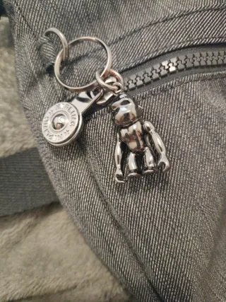 Bolso de Hombro Kipling Gris oscuro