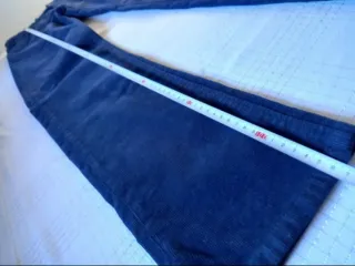 Pantalones Massimo Dutti de pana azul