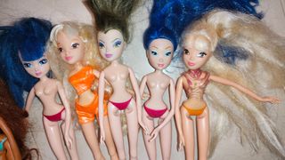 Lotto 6 bambole Winx difettose