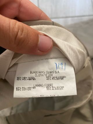 Pantalón Burberry Beige Vintage
