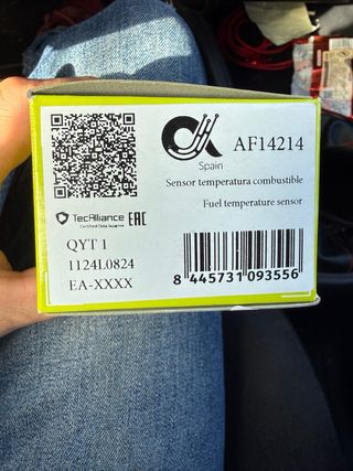 Sensor de temperatura combustible