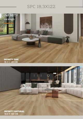 Suelo SPC imitación madera 18,3x122 Serie INFINITY