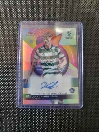 Odin Thiago Holm Autógrafo Topps Finest RC