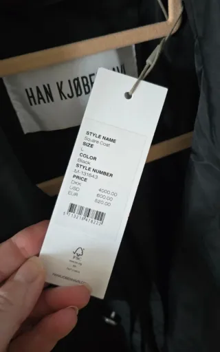 Chaquetón Han Kjøbehavn Negro Nuevo a estrenar