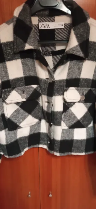 Sobrecamisa Zara cuadros M