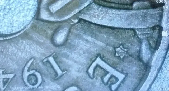 Moneta 50 centesimi Spagna 1949-53 con errore