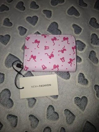 Portatessere rosa con fiocchi