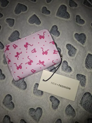 Portatessere rosa con fiocchi