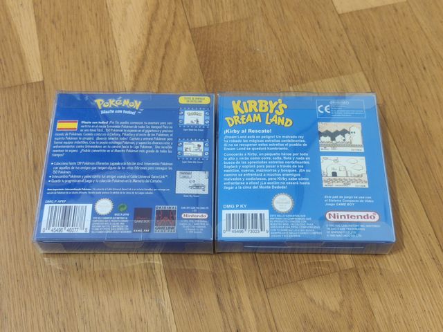 2 Cajas Game Boy: Pokémon y Kirby