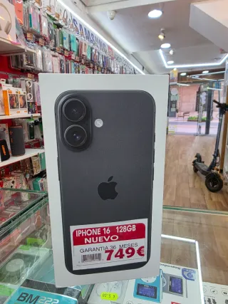 iPhone 16 128GB Negro/Gris