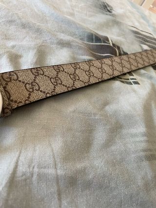 Cintura Gucci GG Supreme Beige/Marrone