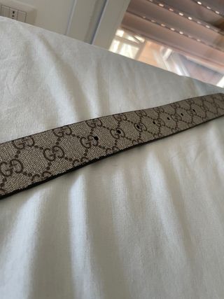 Cintura Gucci GG Supreme Beige/Marrone