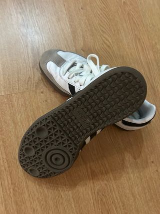 Adidas Samba Gris y Blanco