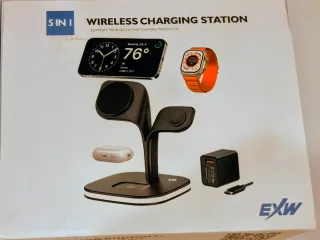 Cargador Inalámbrico 4 en 1 Carga Rápida