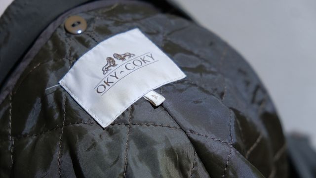 Chaqueta Oky Coky Verde Militar Nylon Cruzada