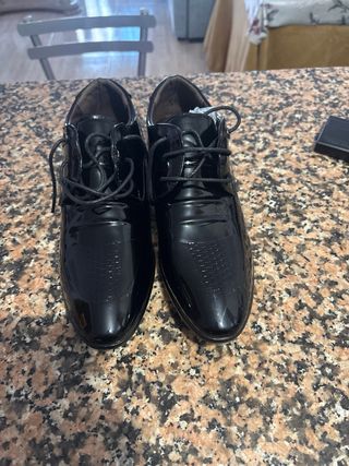 Zapatos charol negros