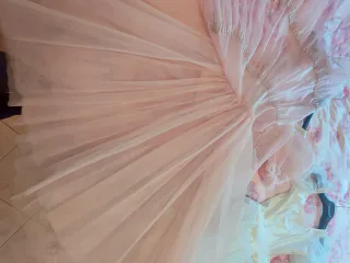 Tutu Degas con balze e manichette rosa