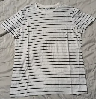 T-shirt Terranova a righe bianche e nere taglia S