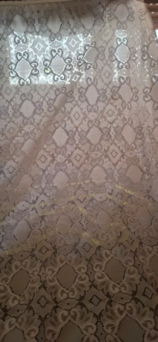 Colcha encaje bolillos y ganchillo