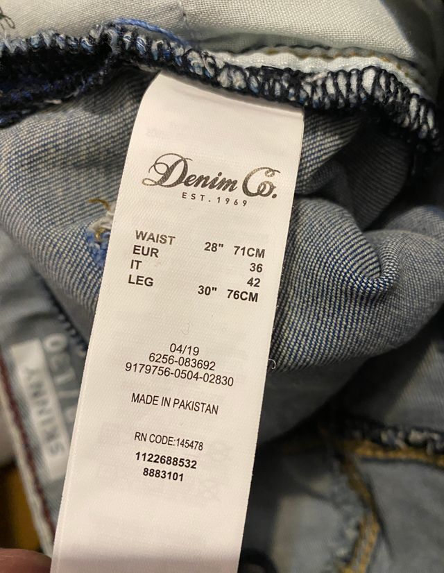 Vaqueros niñ@ nuevos W28 L30