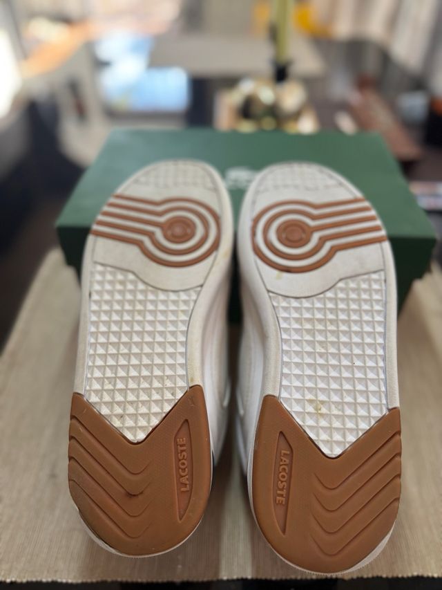 Zapatos Lacoste Blancos y Azules