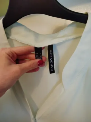 Blusa Mango verde agua  talla XL