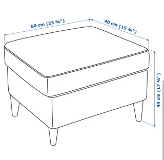 Sillón con reposapiés ikea