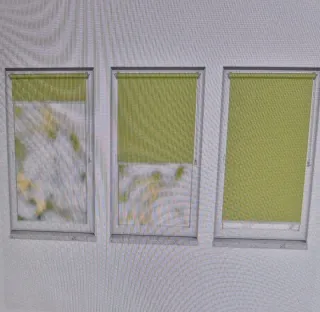 Set due Tende a rullo per interni senza fori