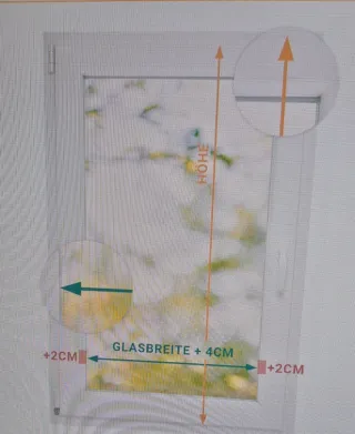 Set due Tende a rullo per interni senza fori