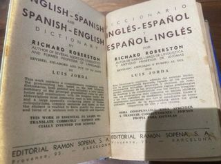 Diccionario 1945 Inglés Español Sopena