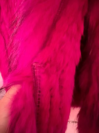 Chaleco Pelo Natural color fucsia