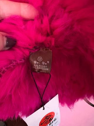 Chaleco Pelo Natural color fucsia