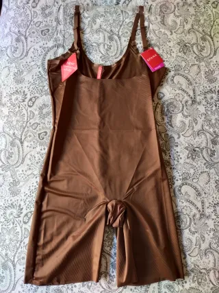 Faja Bodysuit Spanx Invisible Open-Bust Mid-Thigh