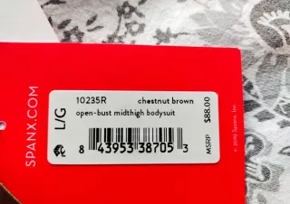 Faja Bodysuit Spanx Invisible Open-Bust Mid-Thigh