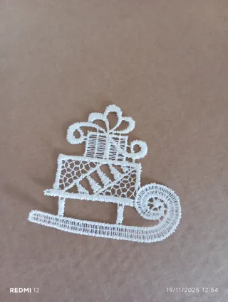 Decorazioni Vetrate Albero Pizzi Natalizi Bianco