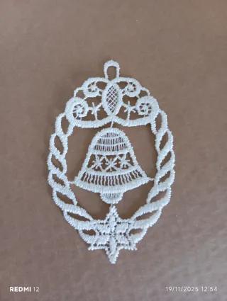 Decorazioni Vetrate Albero Pizzi Natalizi Bianco