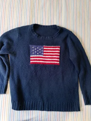 Jersey Invierno Unisex con Bandera USA
