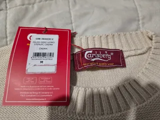 Maglione Carlsberg Beige e Nero