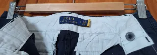 Calças Polo Ralph Lauren perna larga azul