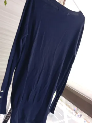 Chaqueta larga Zara azul marino Talla M