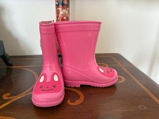 Stivali pioggia rosa con coniglietto n. 23
