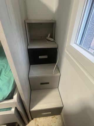 Cama nido litera con armario grande