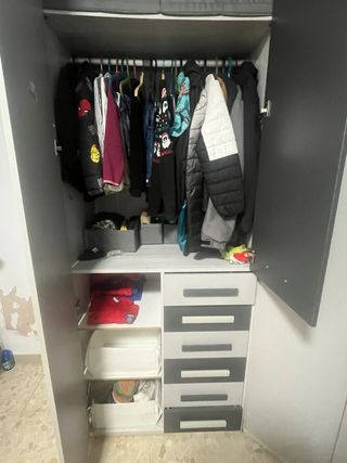 Cama nido litera con armario grande