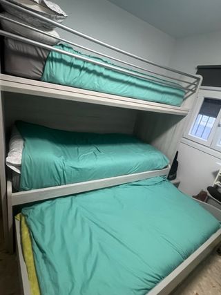 Cama nido litera con armario grande