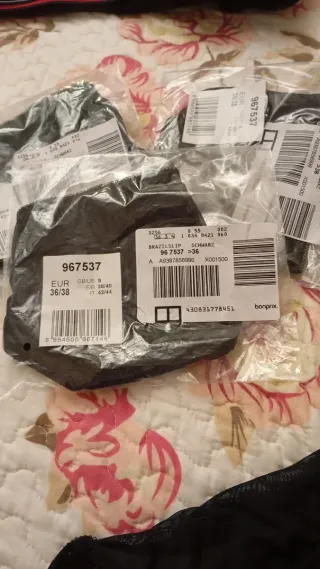 3 slip pizzo tulle nero