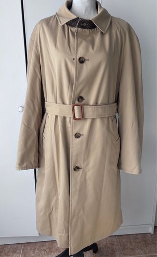 Gabardina Reversible Mujer Beige/Marrón