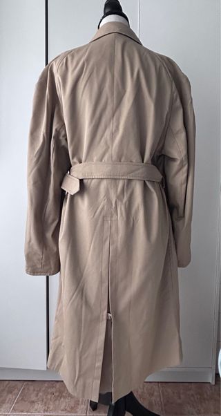 Gabardina Reversible Mujer Beige/Marrón