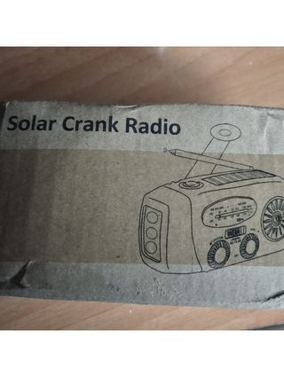 Radio Emergencia Solar Manivela+PowerBank+linterna